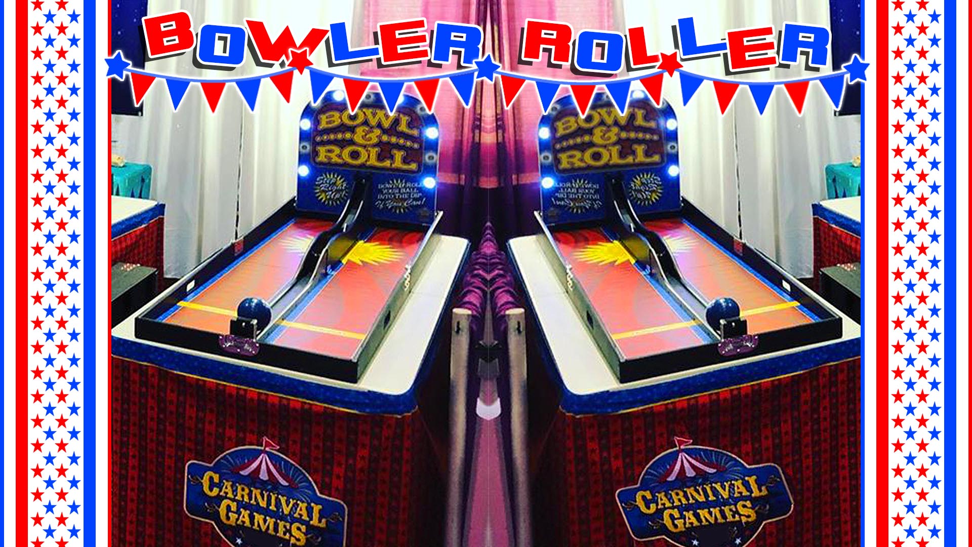 bowling ball roll carnival game
